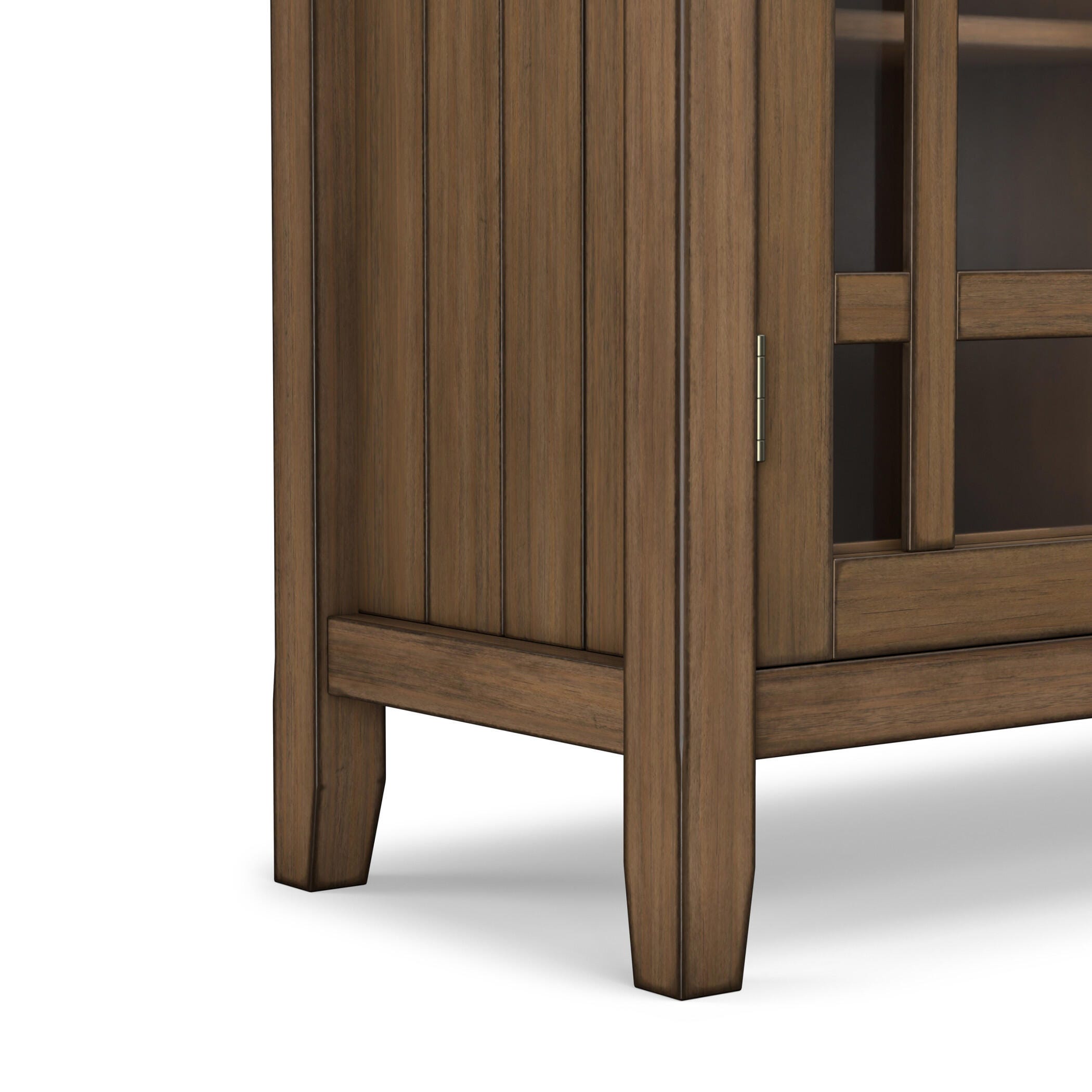 Simpli Home Bedford Bedford 39" Rustic Storage Cabinet, Brown, large