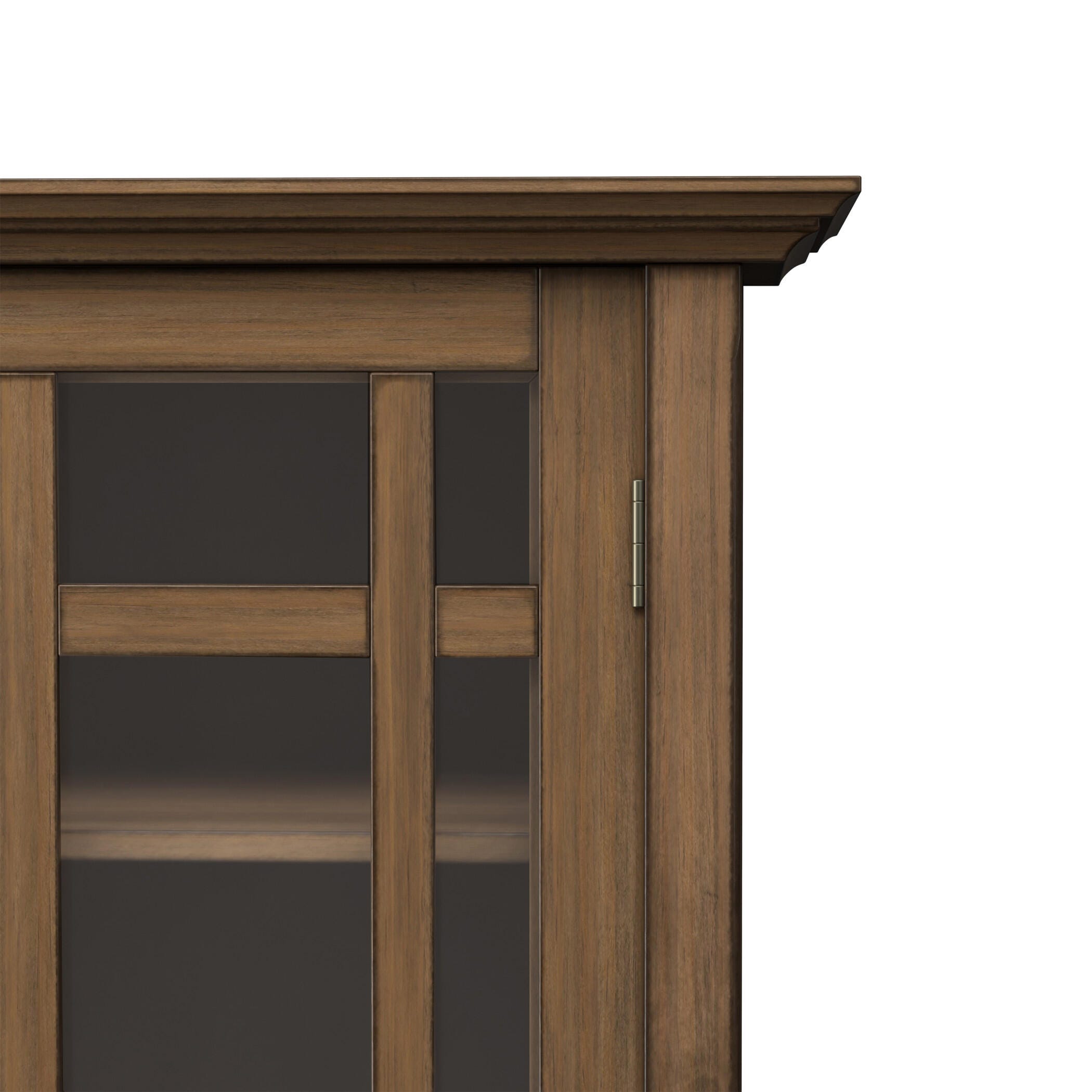 Simpli Home Bedford Bedford 39" Rustic Storage Cabinet, Brown, large