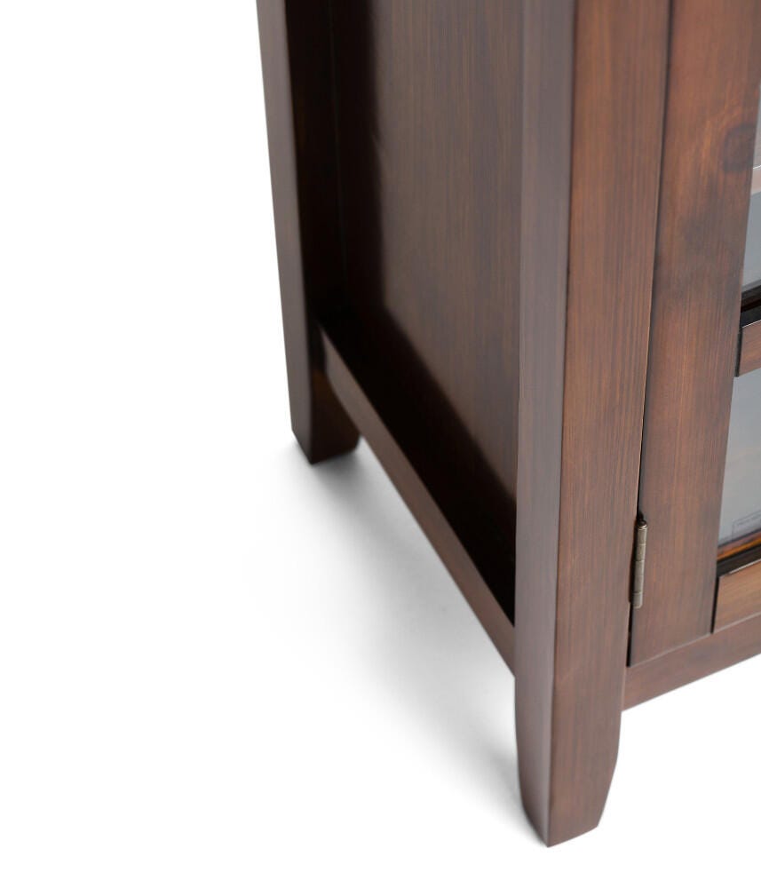 Simpli Home Artisan 38" Contemporary Storage Cabinet, Russet Brown, large