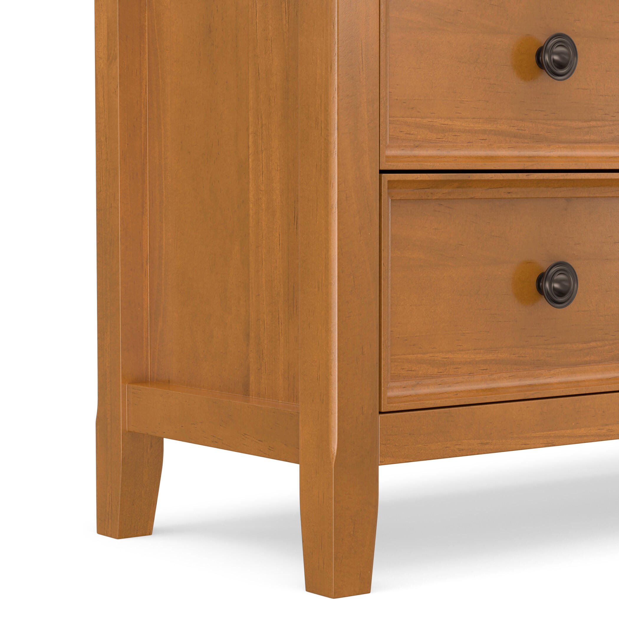 Simpli Home Amherst Amherst 37" Transitional Storage Cabinet, Light Golden Brown, large
