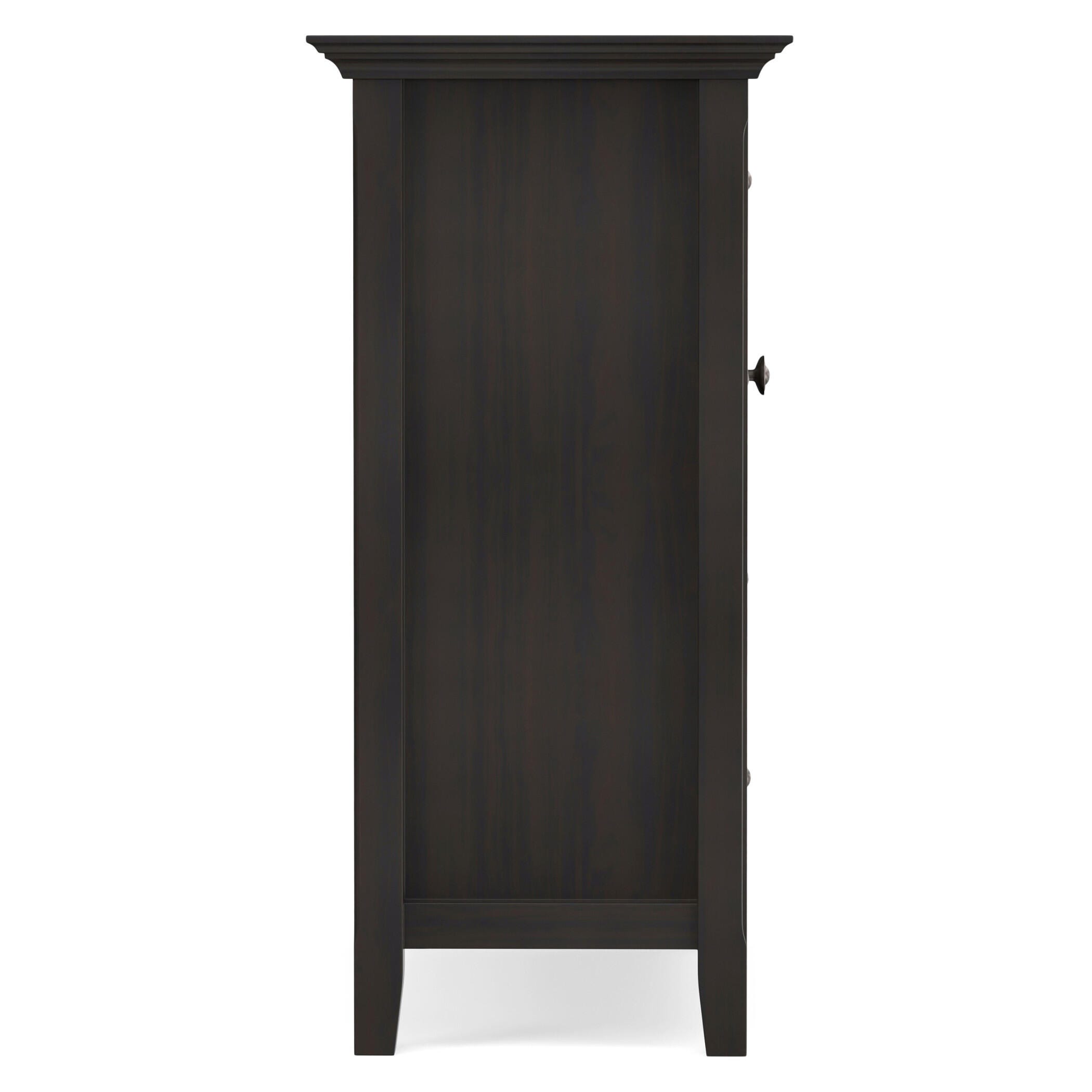 Simpli Home Amherst Amherst 37" Transitional Storage Cabinet, Hickory Brown, large