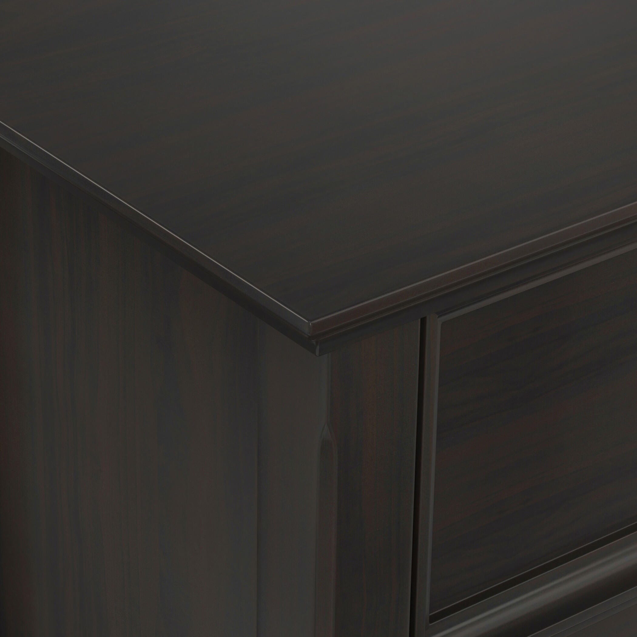 Simpli Home Amherst Amherst 37" Transitional Storage Cabinet, Hickory Brown, large