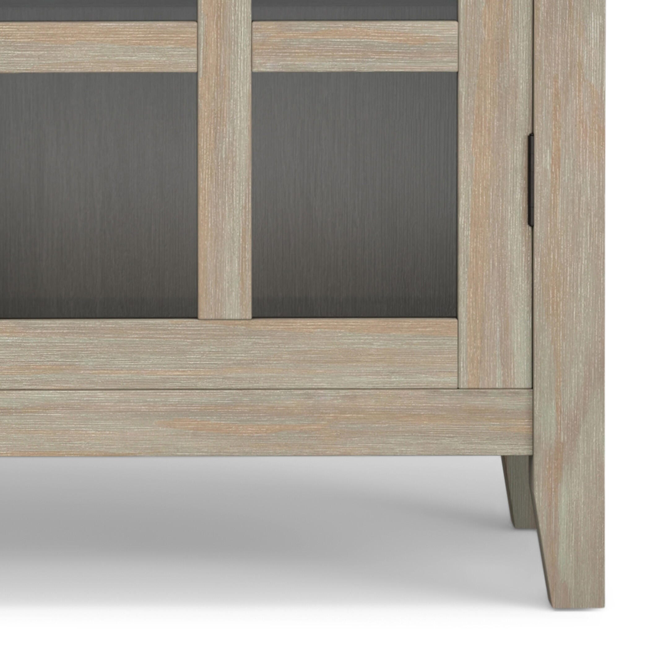 Simpli Home Artisan Artisan 38" Contemporary Storage Cabinet, Gray, large