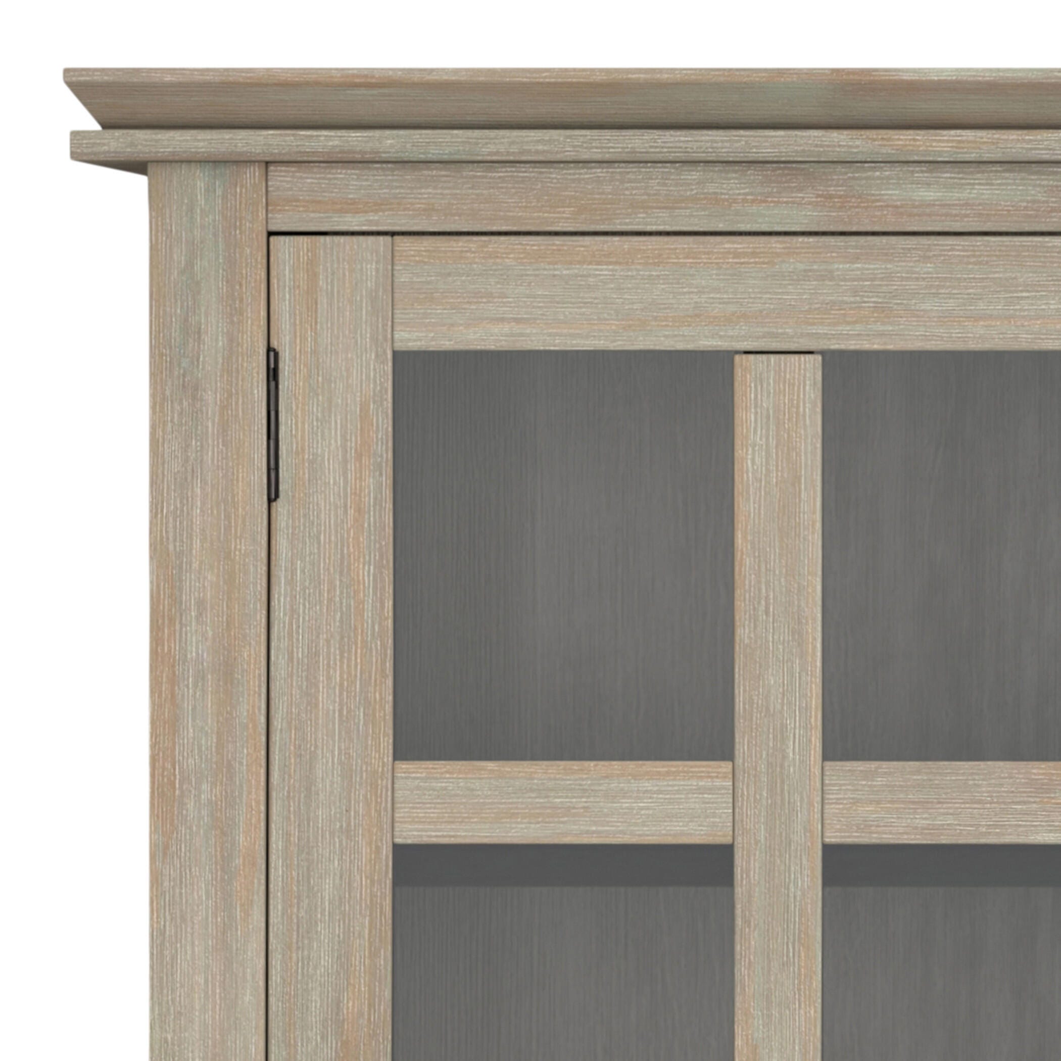 Simpli Home Artisan Artisan 38" Contemporary Storage Cabinet, Gray, large