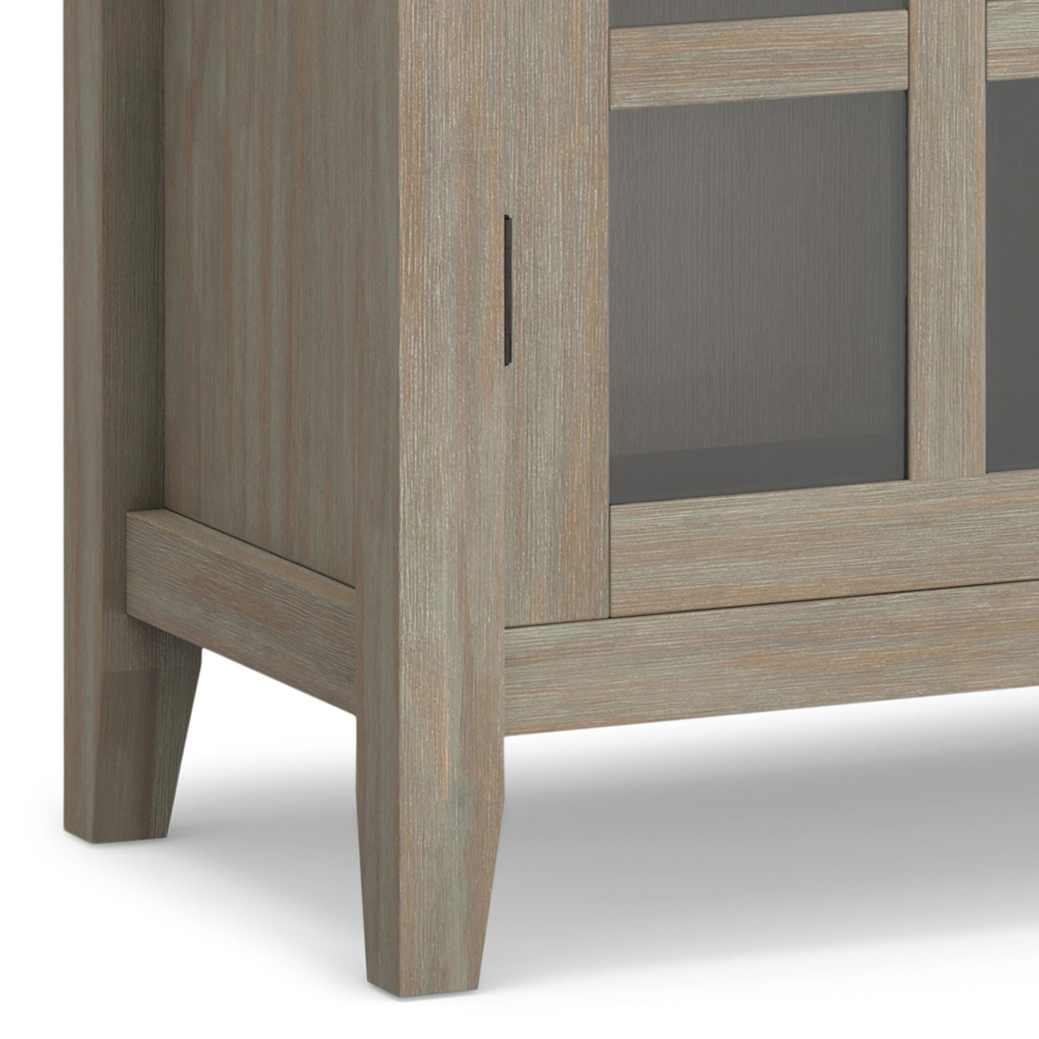 Simpli Home Artisan Artisan 38" Contemporary Storage Cabinet, Gray, large