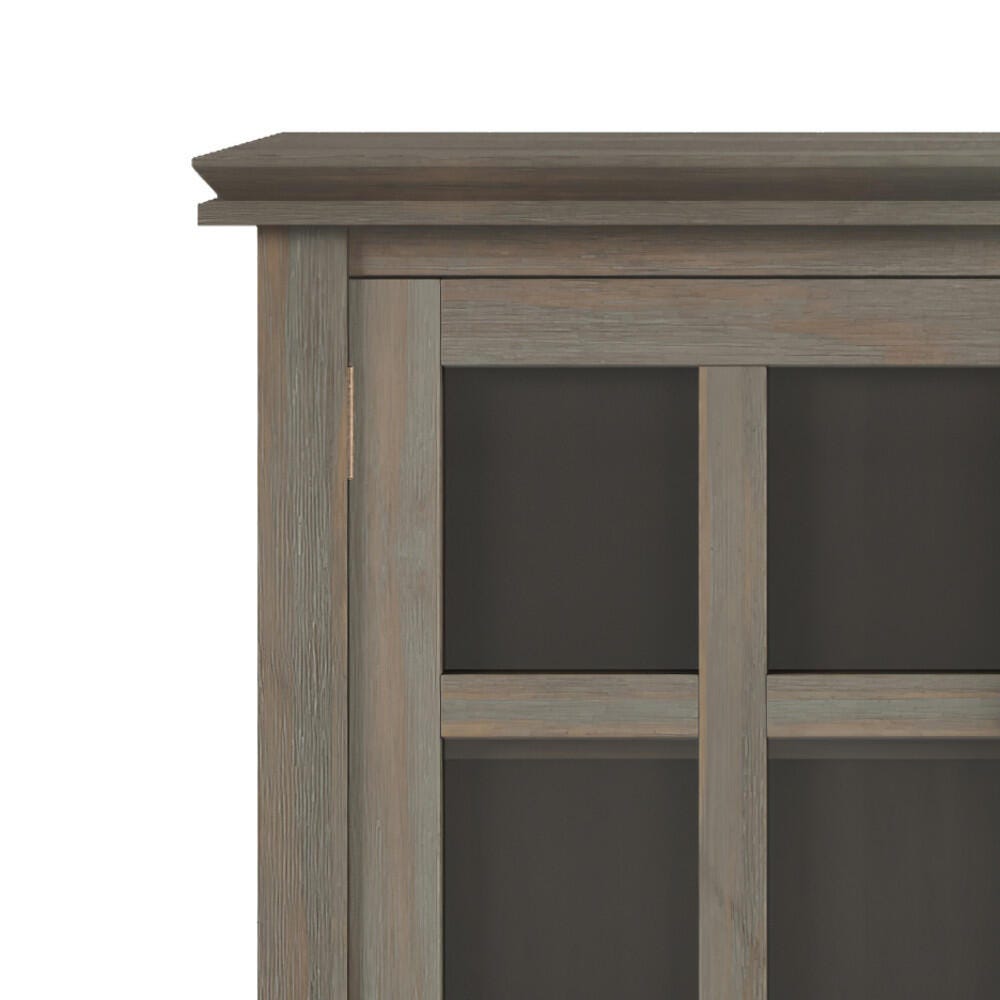 Simpli Home Artisan 38" Contemporary Storage Cabinet, Gray, large