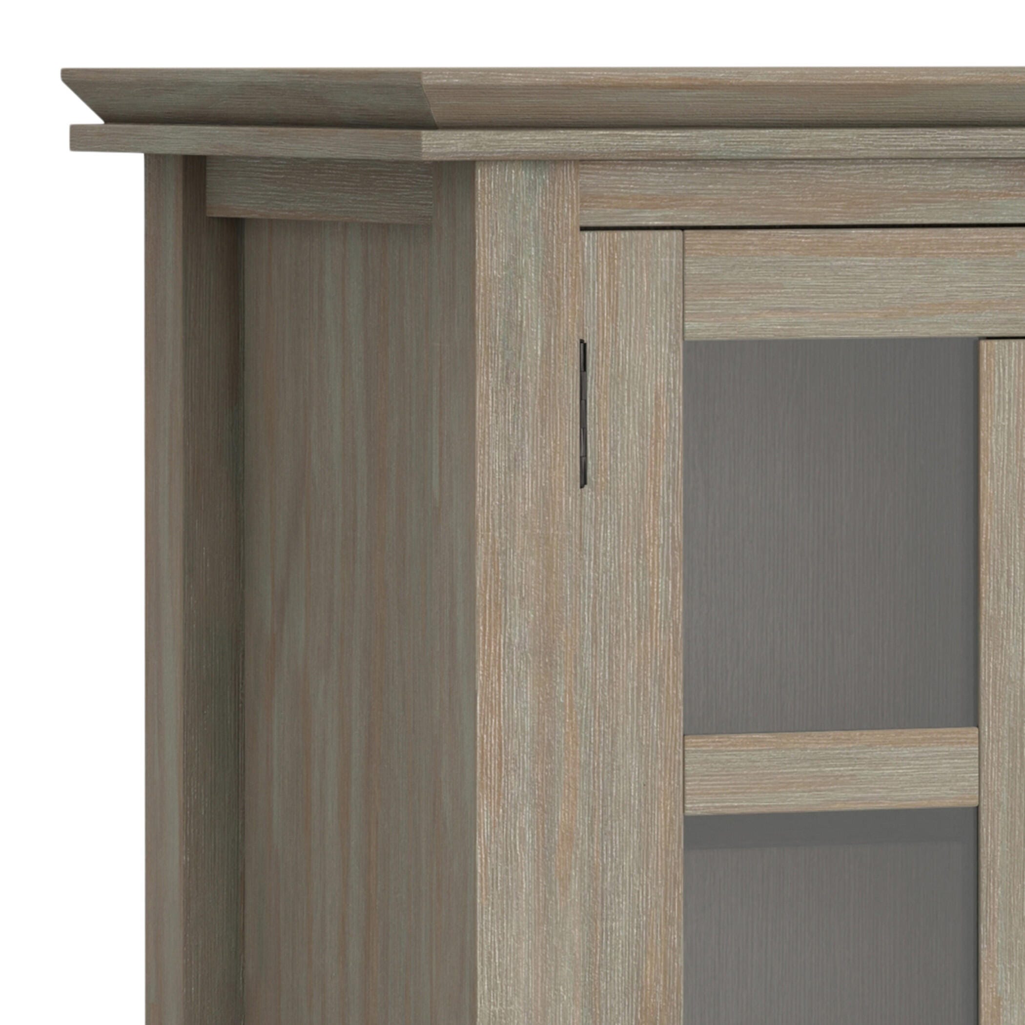 Simpli Home Artisan Artisan 38" Contemporary Storage Cabinet, Gray, large