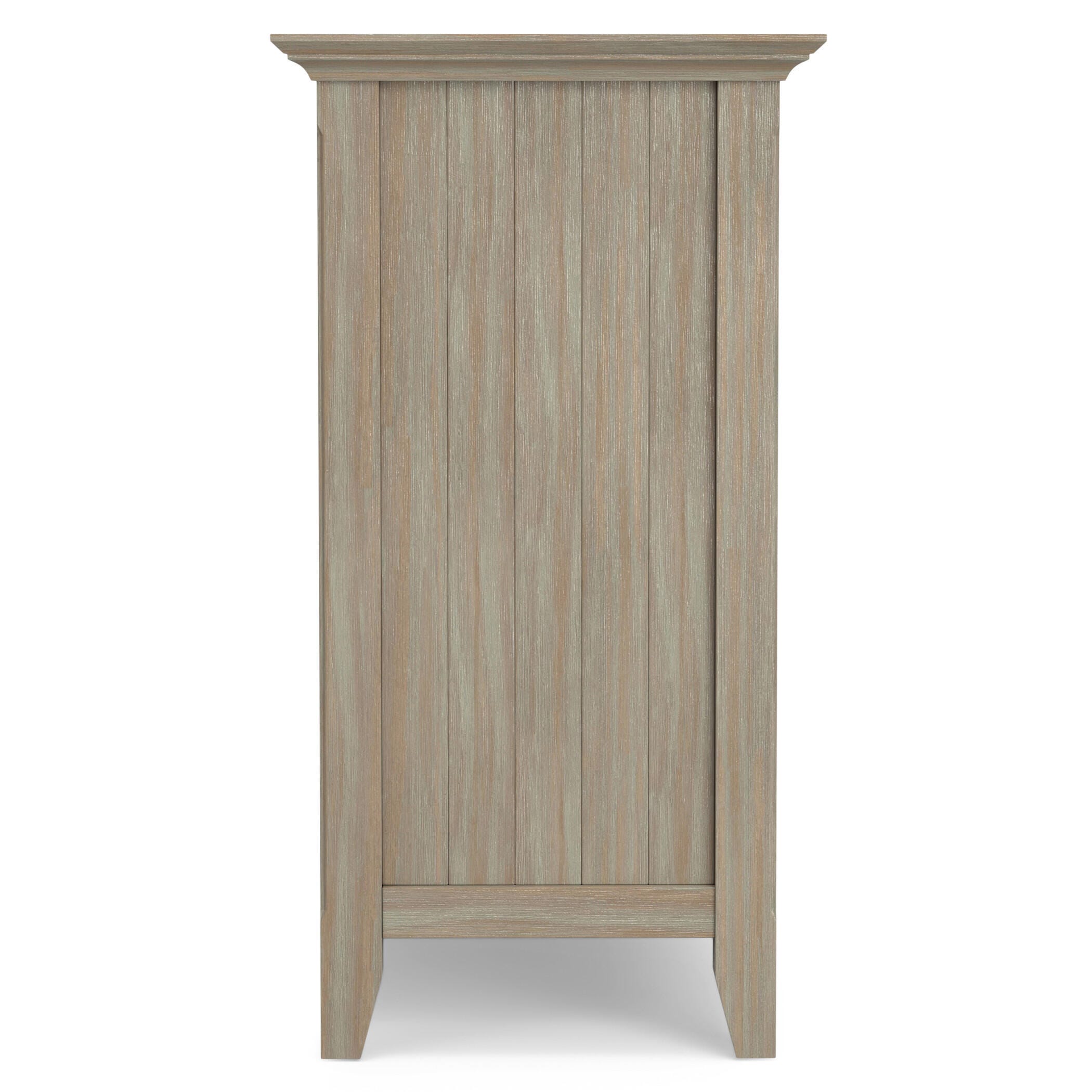 Simpli Home Acadian Acadian 62" Rustic Storage Cabinet, Gray, large