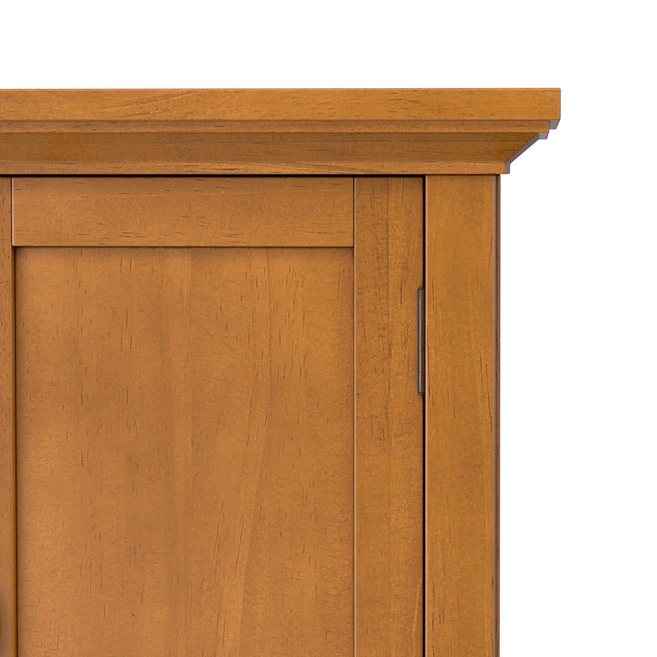 Simpli Home Redmond Redmond 32" Rustic Storage Cabinet, Light Brown, large