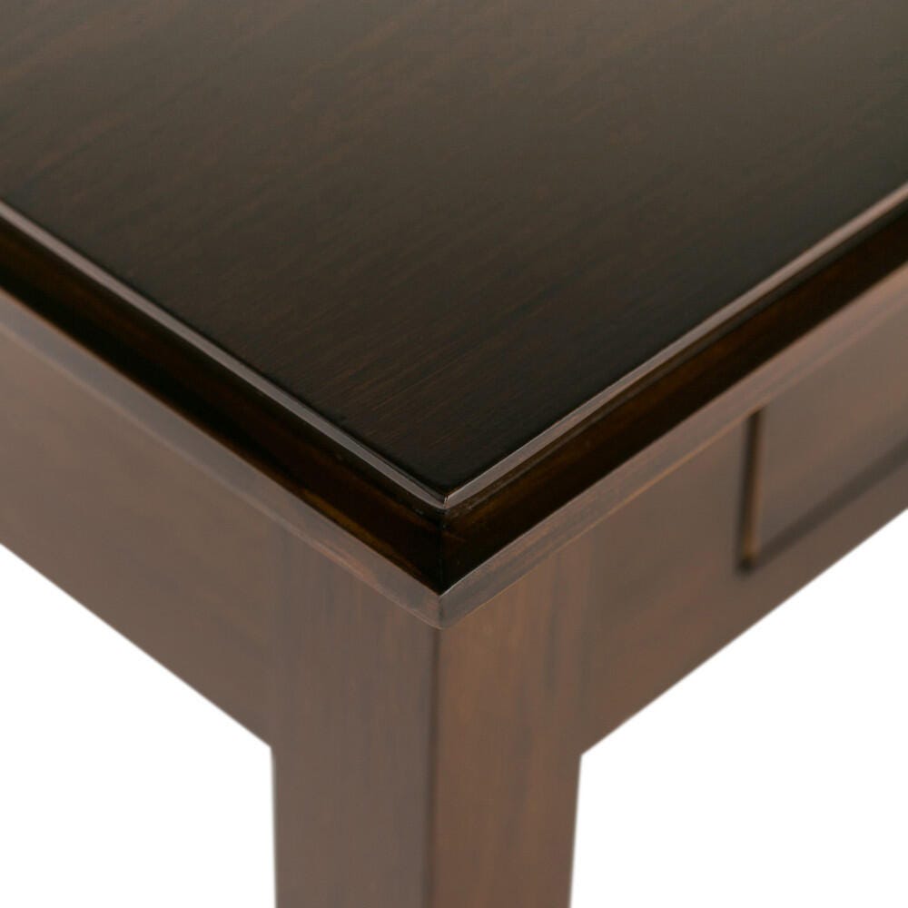 Simpli Home Artisan Console Sofa Table, Russet Brown, large
