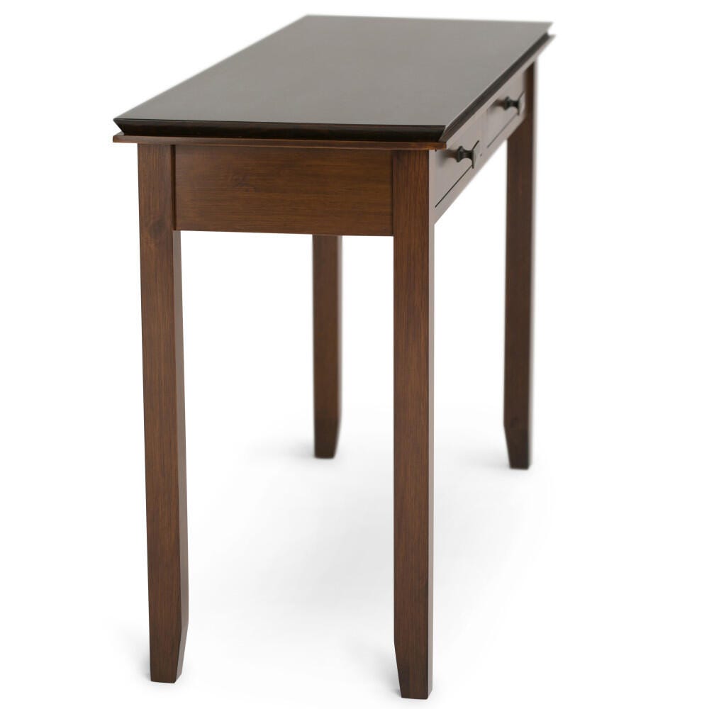 Simpli Home Artisan Console Sofa Table, Russet Brown, large
