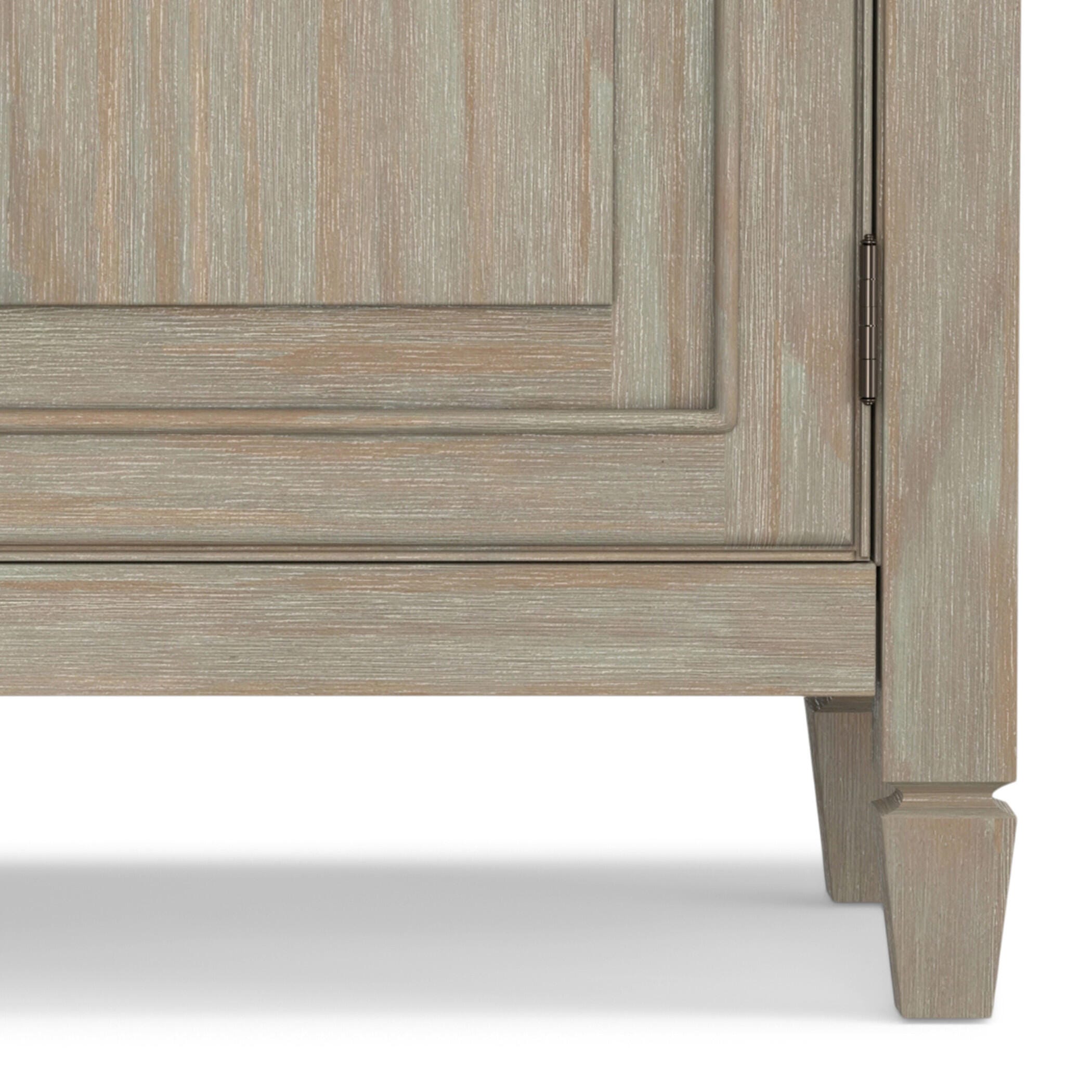 Simpli Home Connaught Connaught Entryway Storage Cabinet, Distressed Gray, large