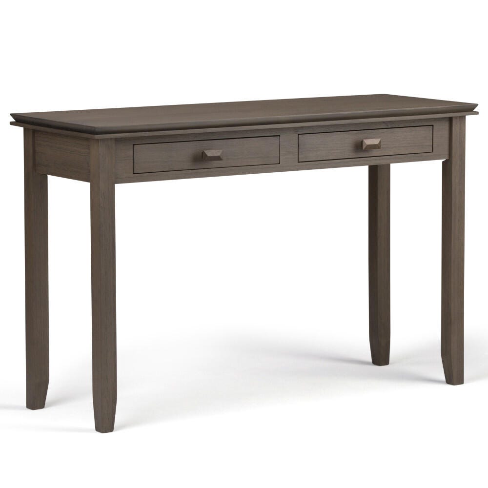 Simpli Home Artisan Console Sofa Table, Farmhouse Gray, large