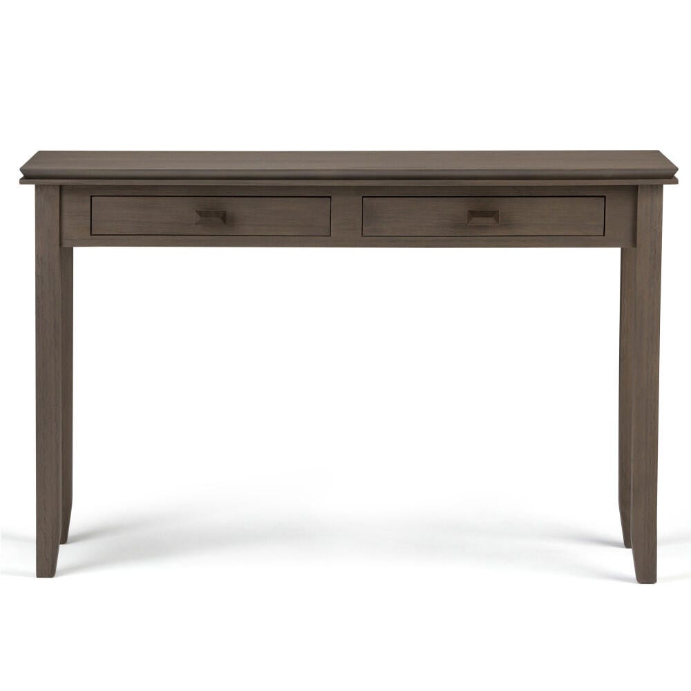 Simpli Home Artisan Console Sofa Table, Farmhouse Gray, large