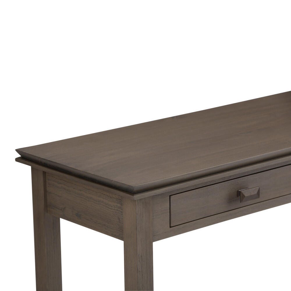 Simpli Home Artisan Console Sofa Table, Farmhouse Gray, large