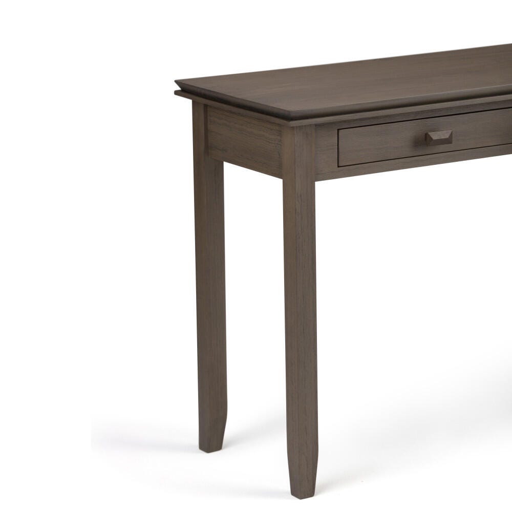 Simpli Home Artisan Console Sofa Table, Farmhouse Gray, large