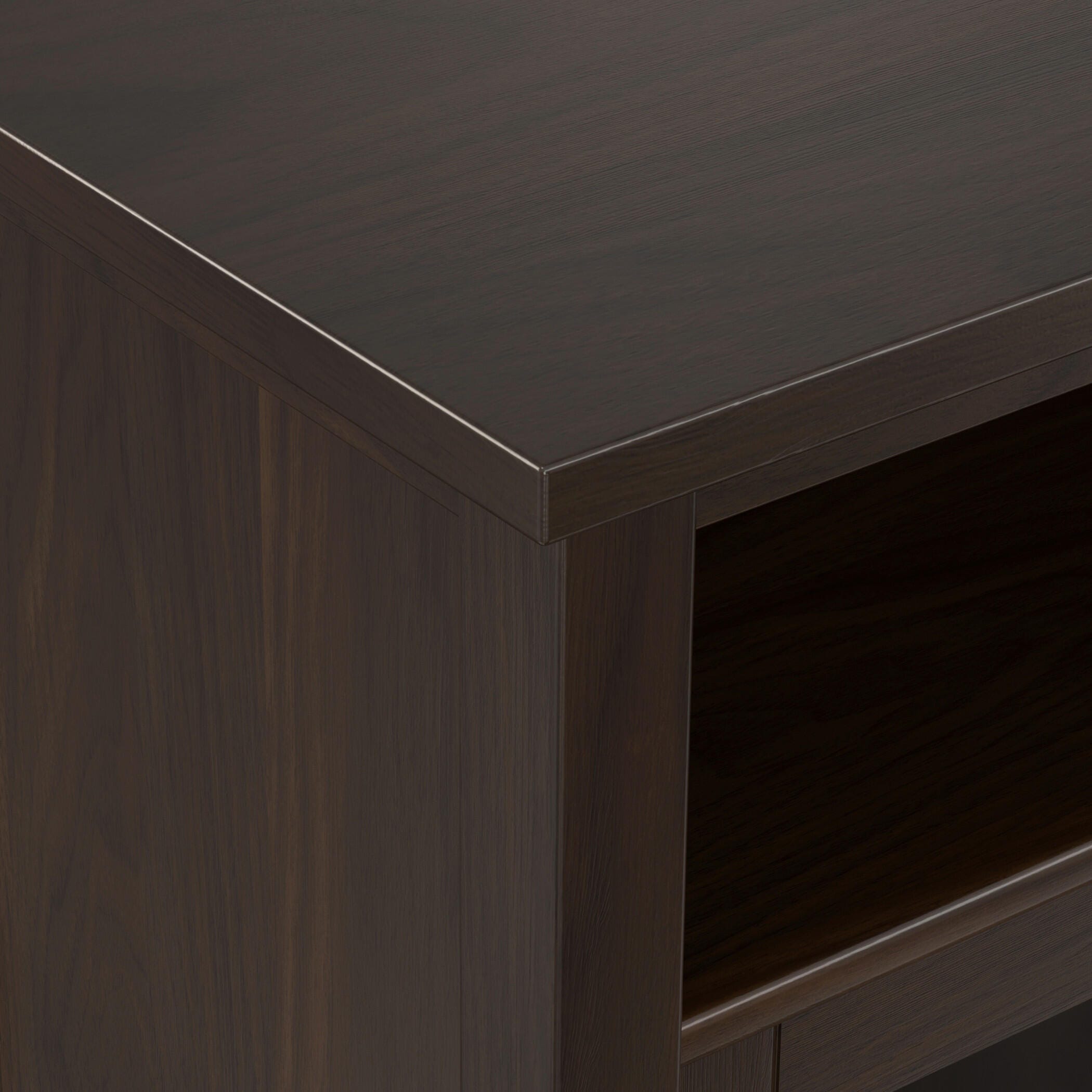 Simpli Home Warm Warm Shaker Medium Storage Media Cabinet, Tobacco Brown, large