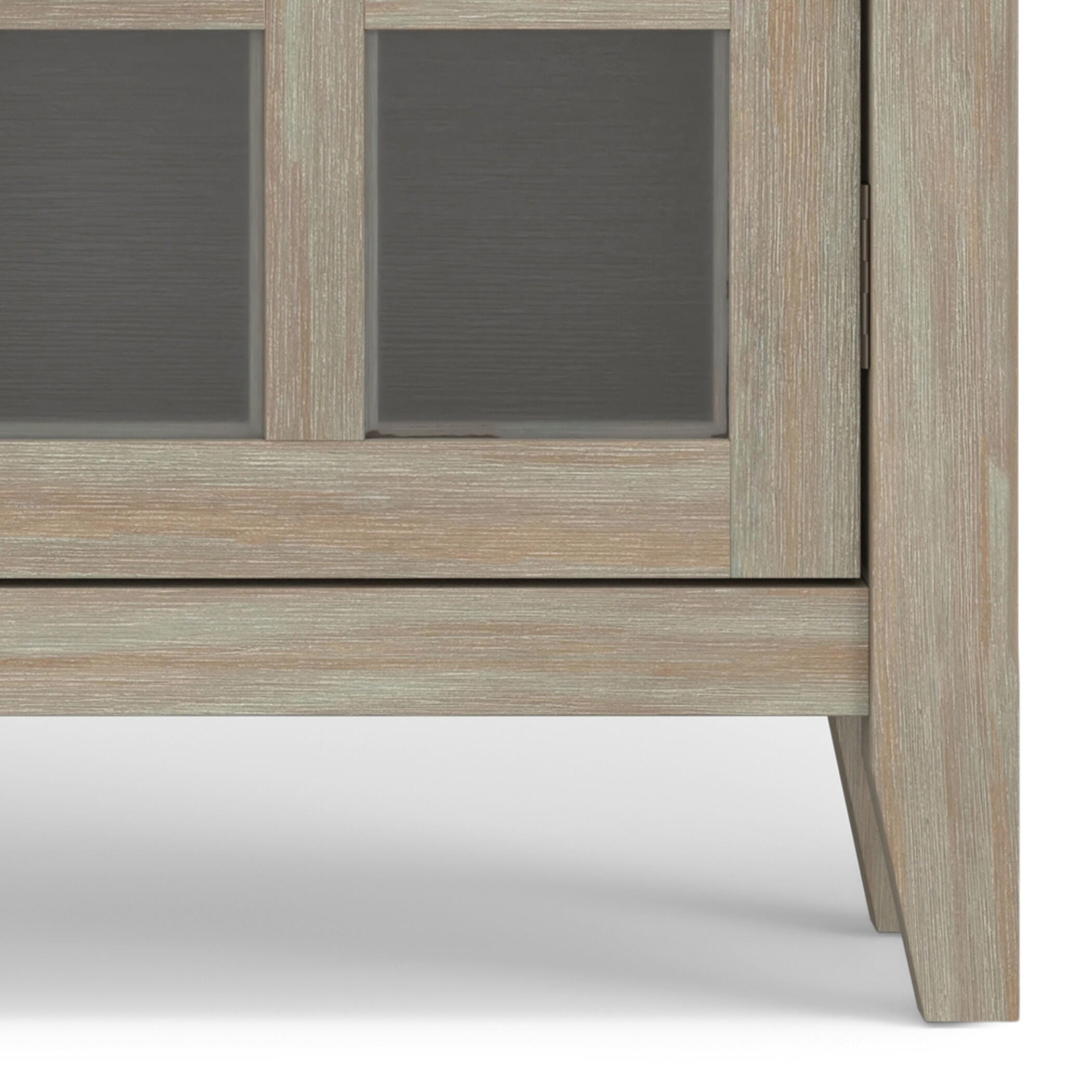 Simpli Home Acadian Acadian Entryway Hallway Storage Cabinet, Distressed Gray, large