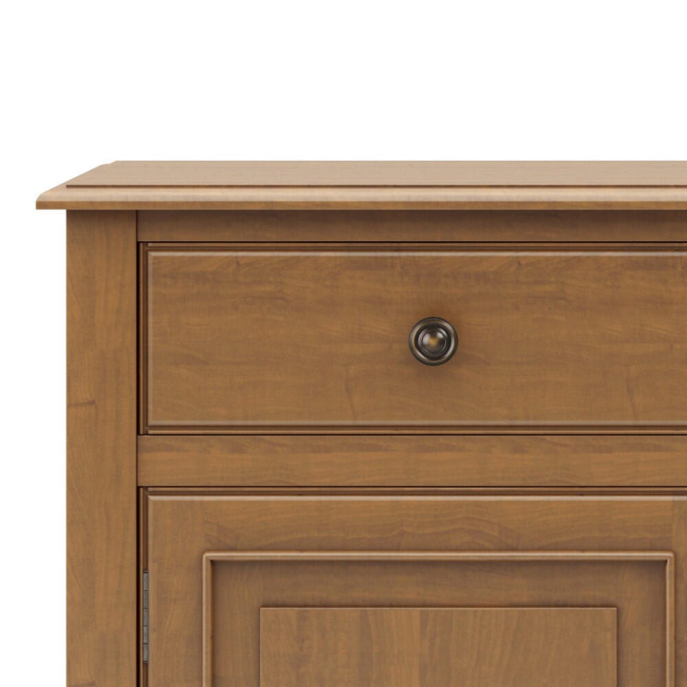 Simpli Home Connaught Entryway Storage Cabinet, Light Golden Brown, large