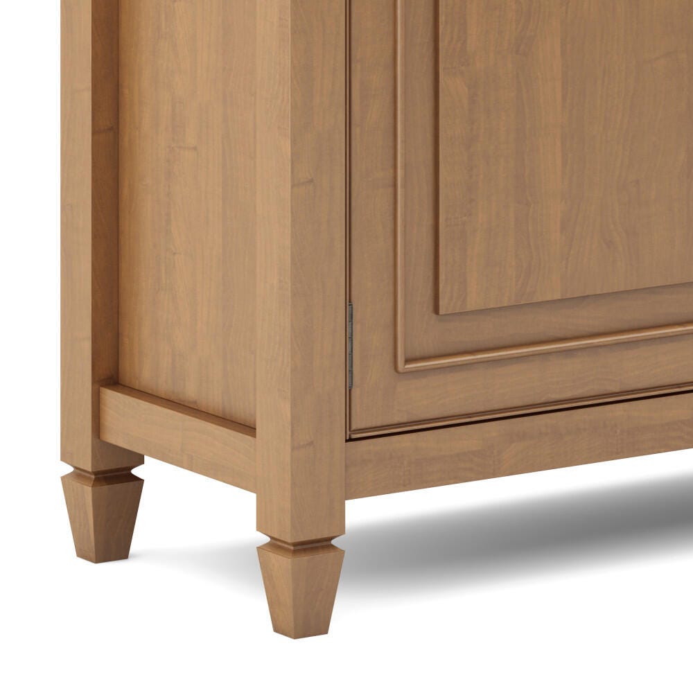Simpli Home Connaught Entryway Storage Cabinet, Light Golden Brown, large