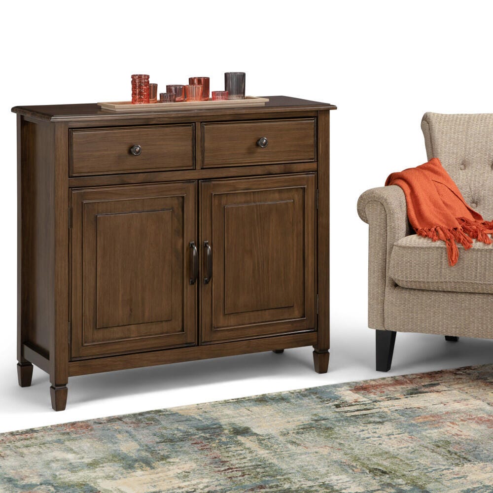 Sale KENT クラシカル　３DR アクセント　ホールキャビネット Simpli Home Connaught Entryway Storage Cabinet | Ashley