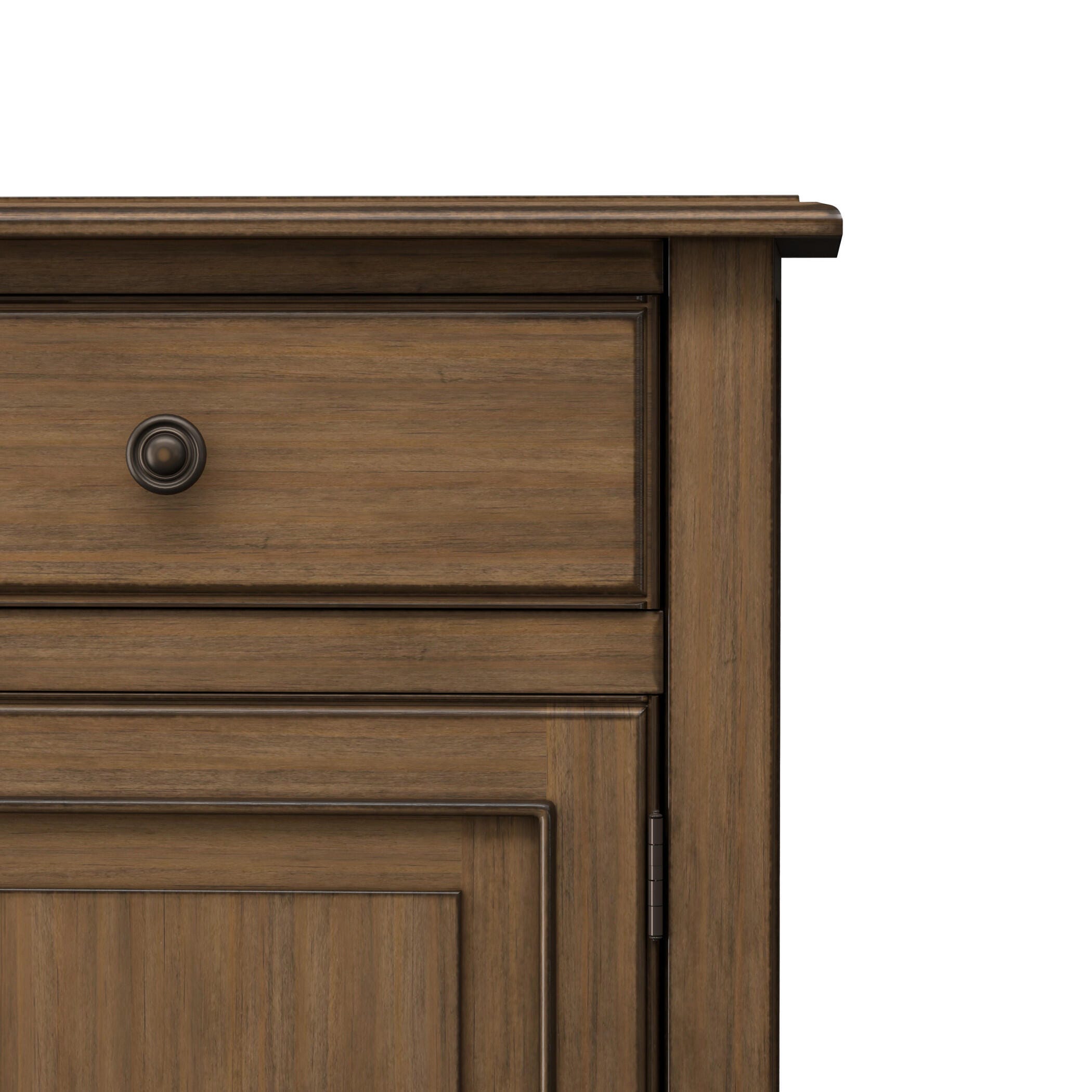 Simpli Home Connaught Connaught Entryway Storage Cabinet, Rustic Natural Aged Brown, large