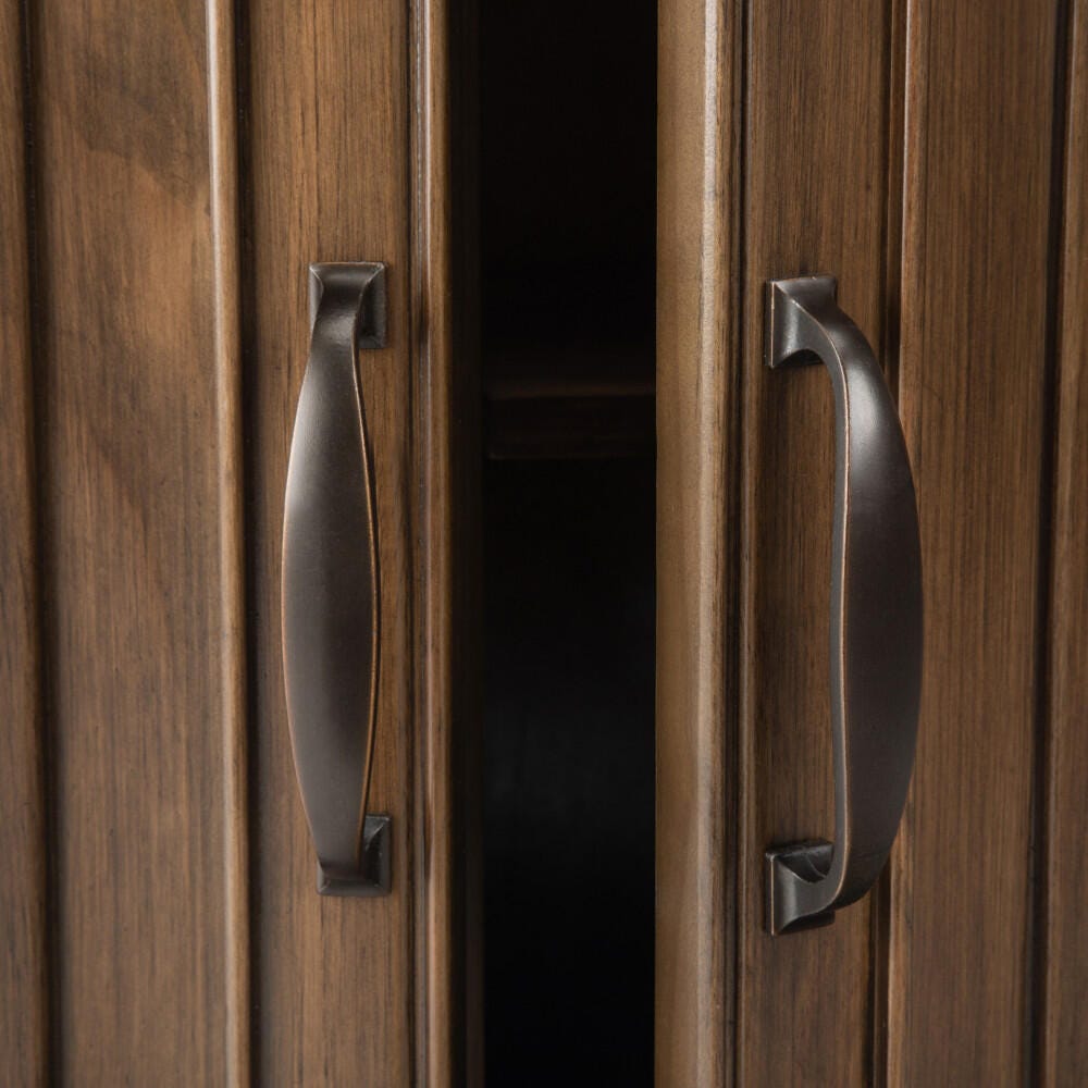 Simpli Home Connaught Entryway Storage Cabinet, Rustic Natural Aged Brown, large
