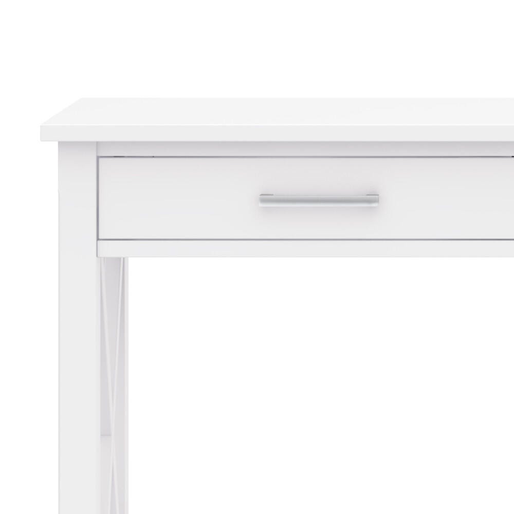 Simpli Home Kitchener Console Sofa Table, White, large