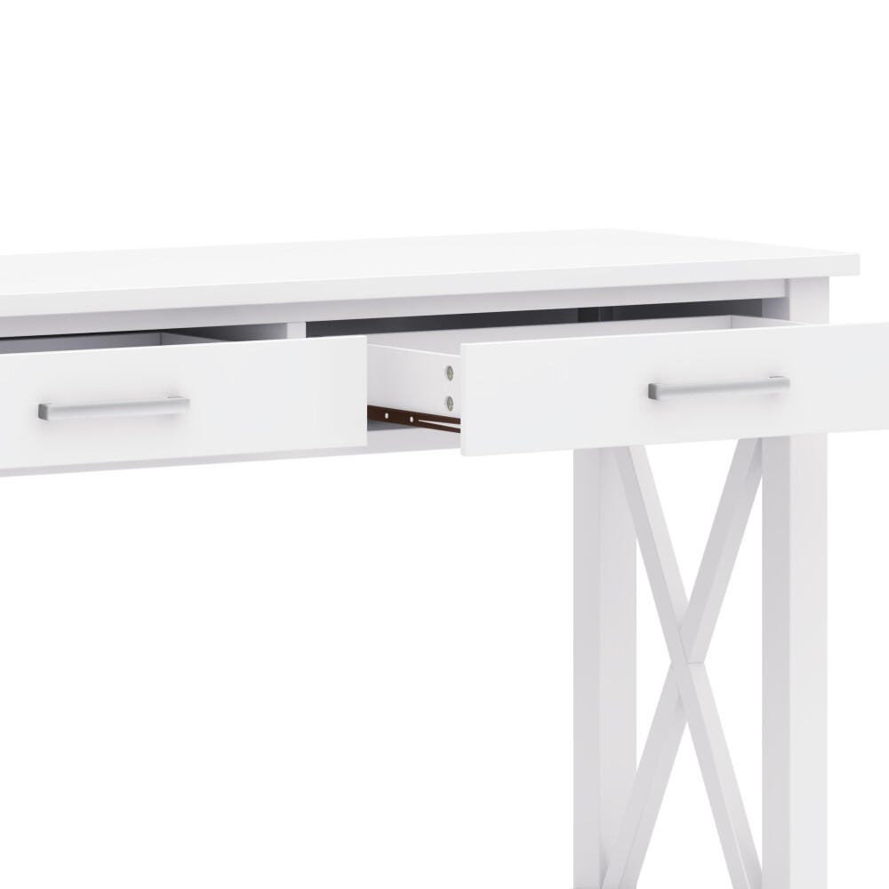 Simpli Home Kitchener Console Sofa Table, White, large