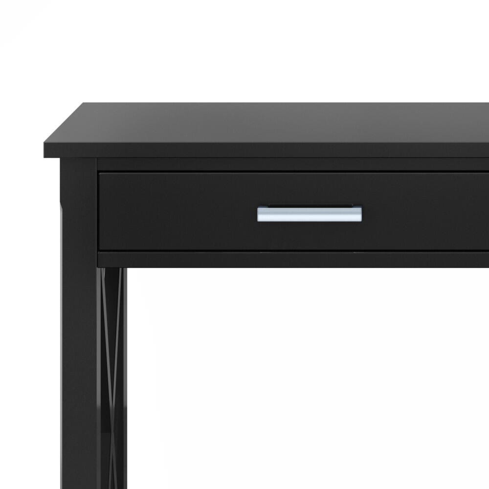 Simpli Home Kitchener Console Sofa Table, Black, large