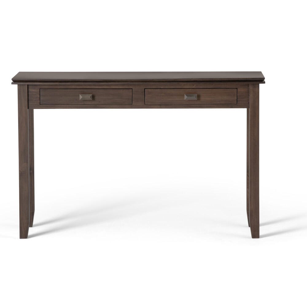 Simpli Home Artisan Console Sofa Table, Natural Aged Brown, large