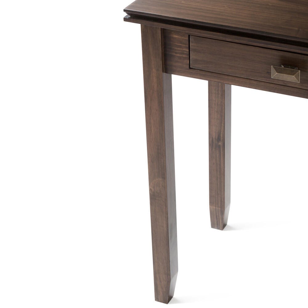 Simpli Home Artisan Console Sofa Table, Natural Aged Brown, large