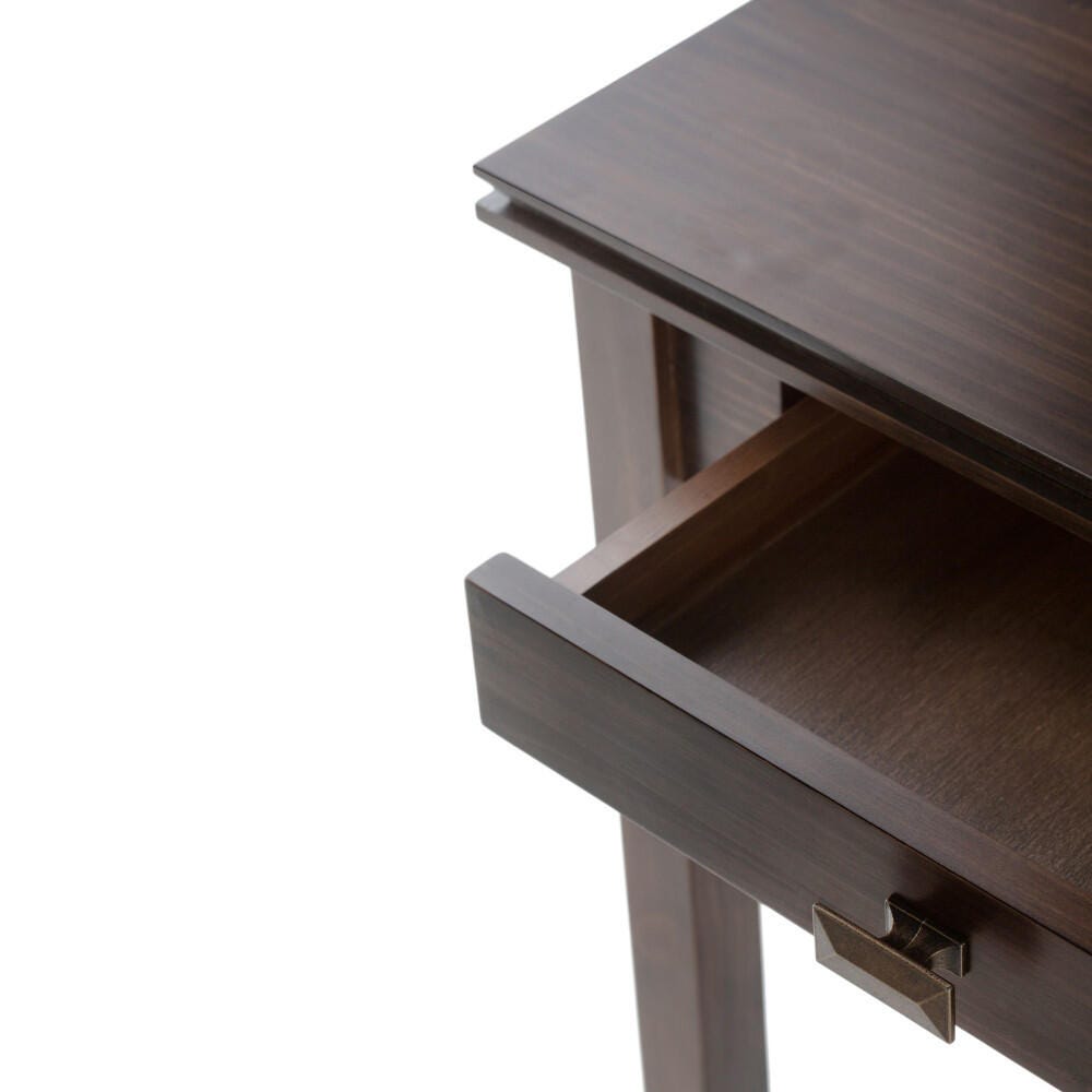 Simpli Home Artisan Console Sofa Table, Natural Aged Brown, large