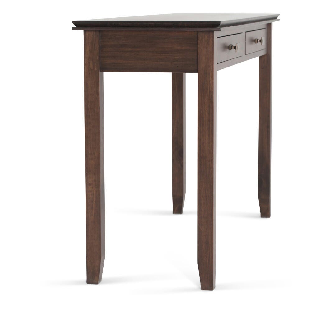 Simpli Home Artisan Console Sofa Table, Natural Aged Brown, large
