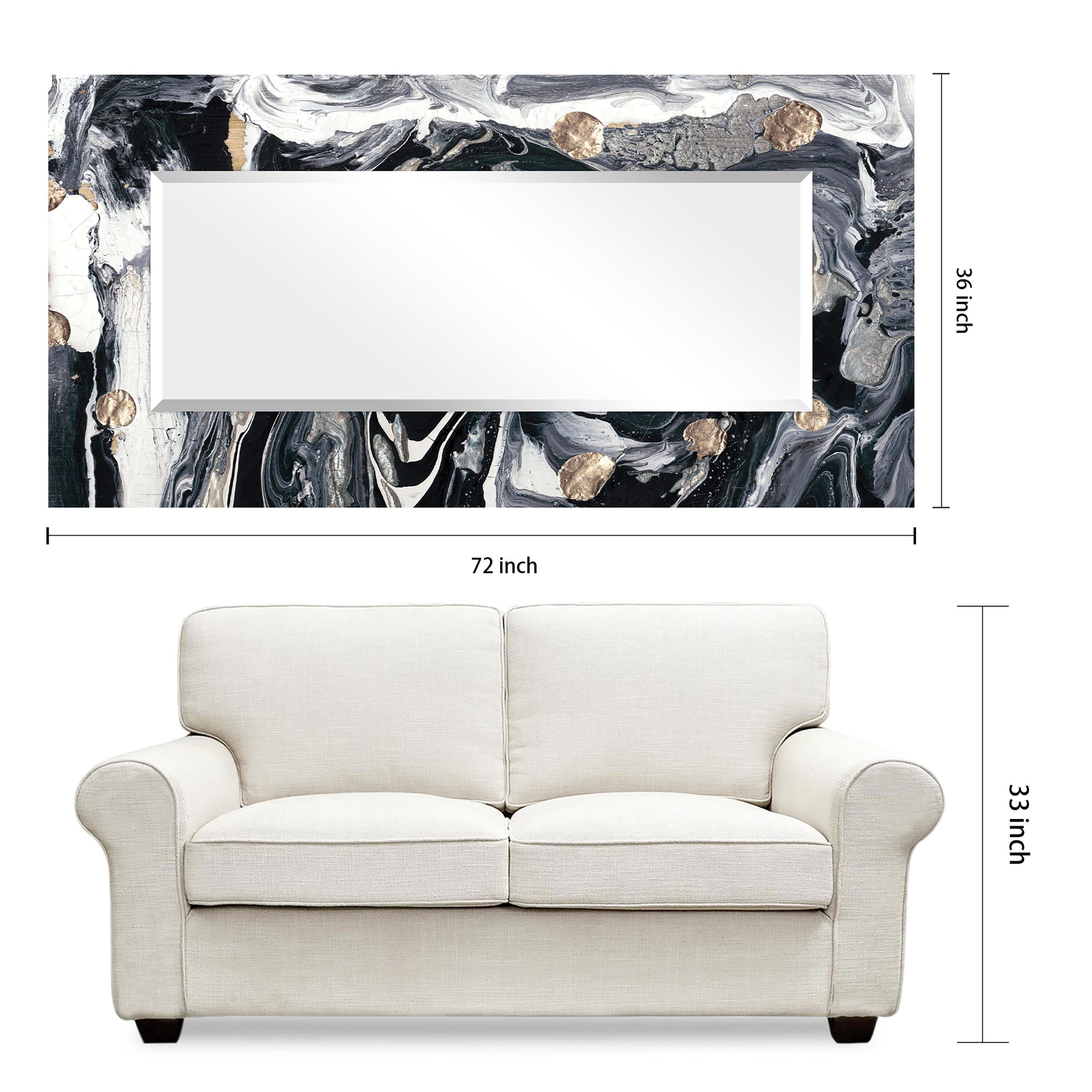 Empire Art Direct Mirror Tempered Art Glass, , large