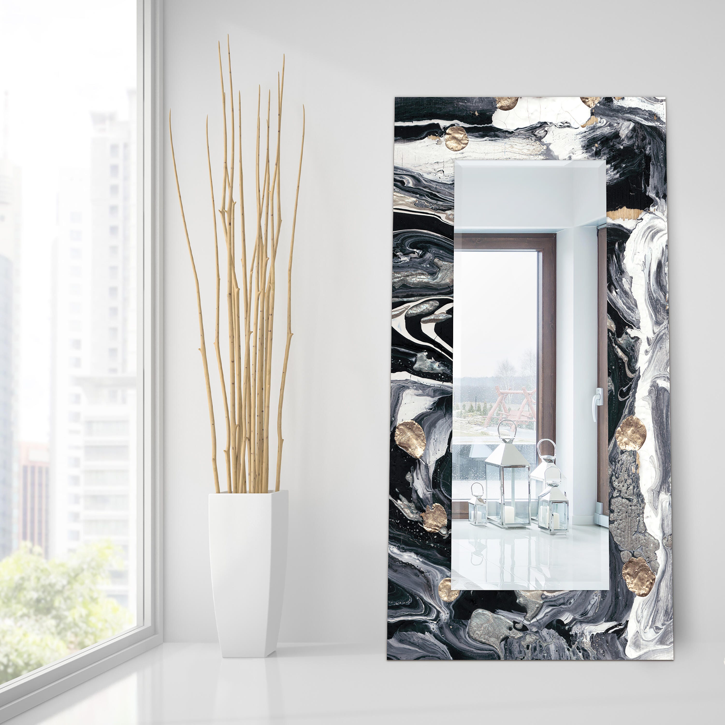 Empire Art Direct Mirror Tempered Art Glass, , large