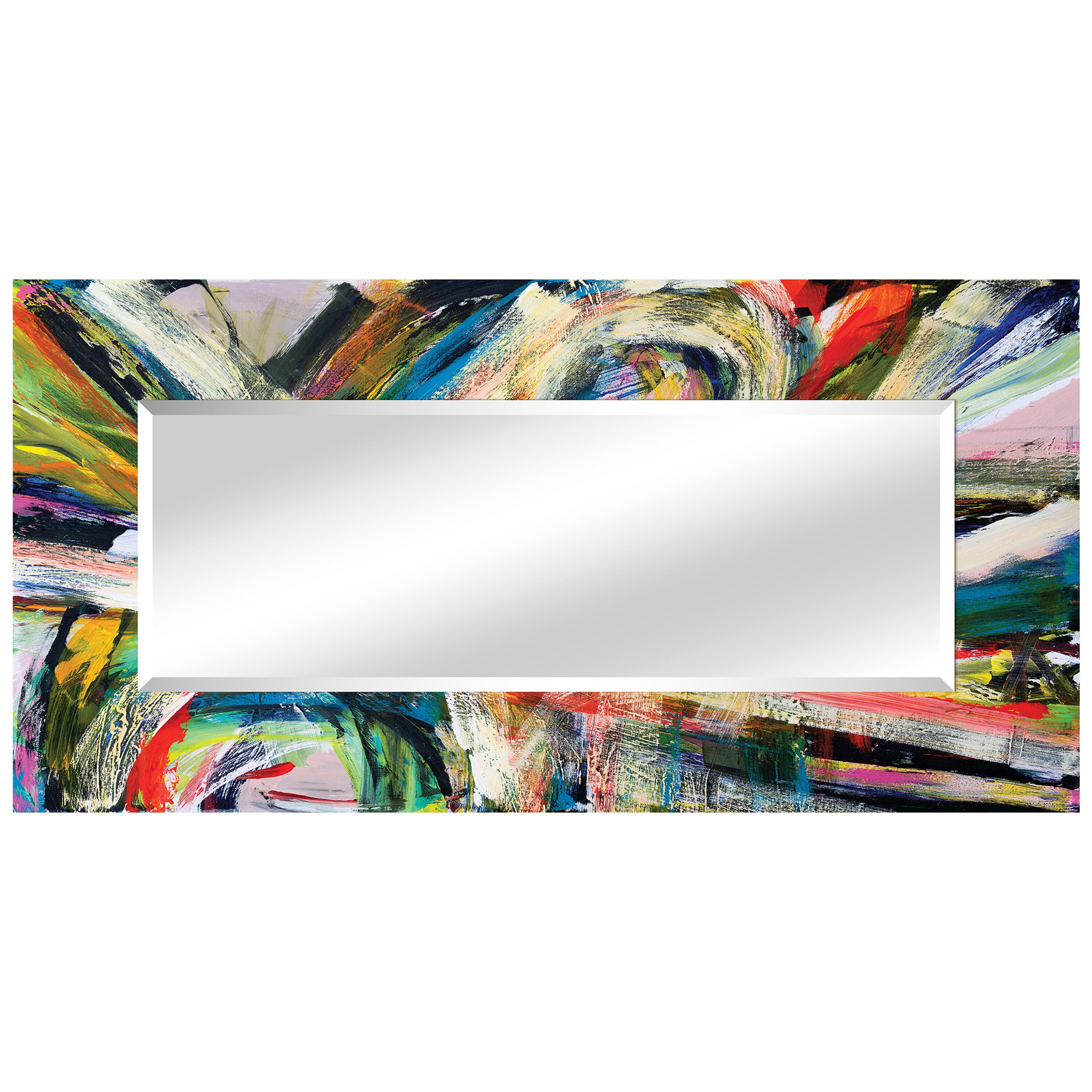 Empire Art Direct Rock Star Rectangular Mirror Tempered Art Glass, , large