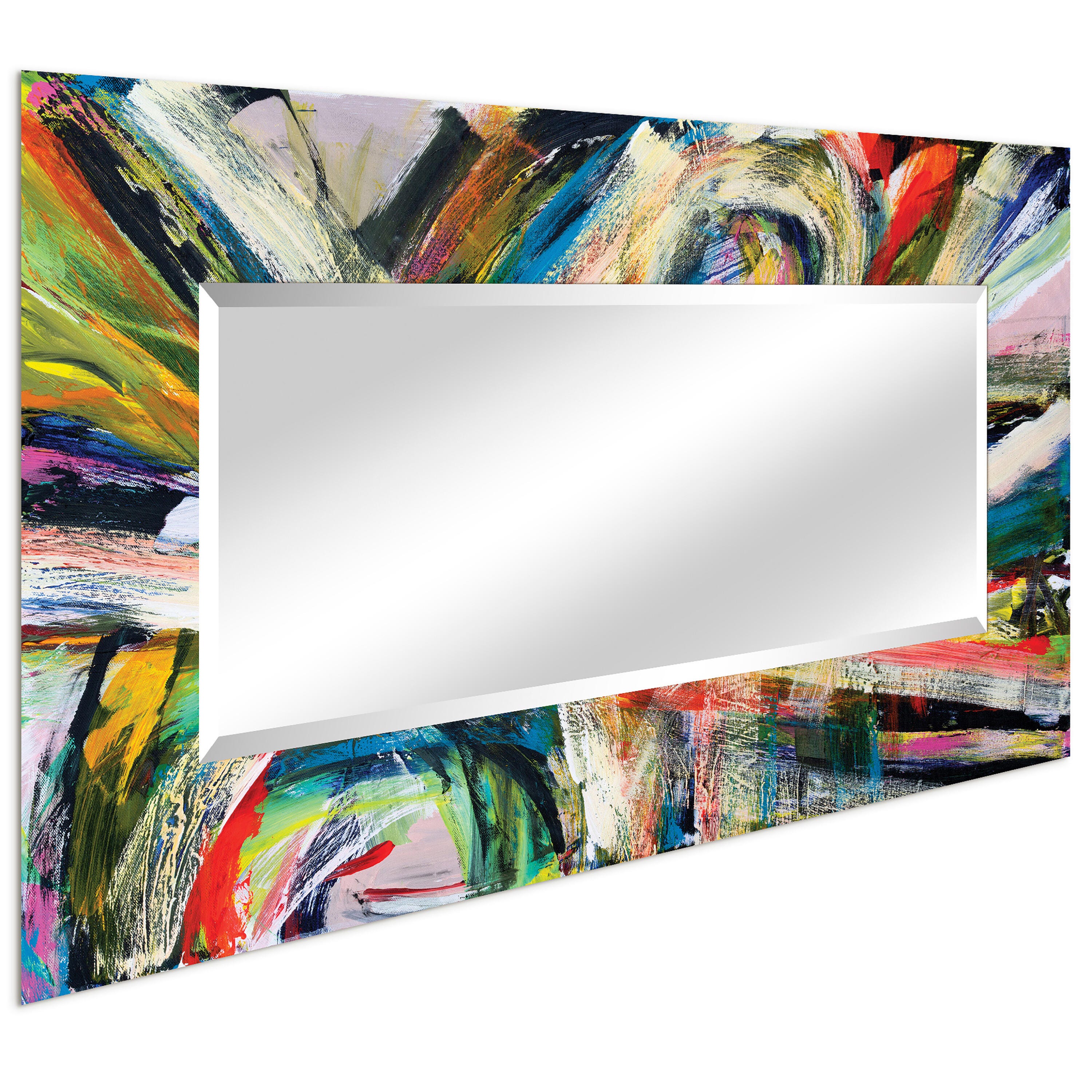 Empire Art Direct Rock Star Rectangular Mirror Tempered Art Glass, , large