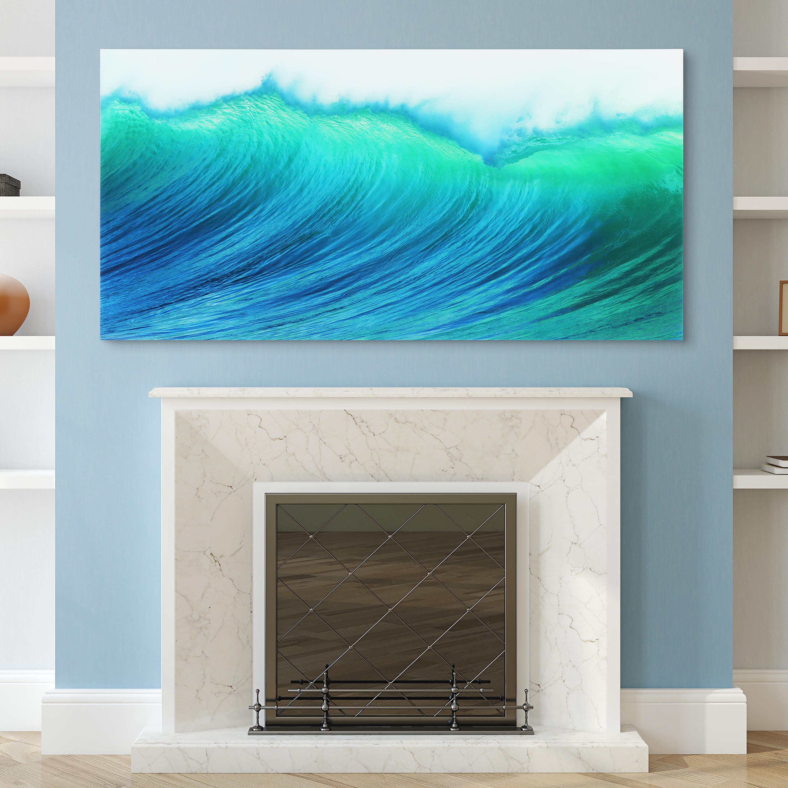 Empire Art Direct Wave Tempered Art Glass, , rollover