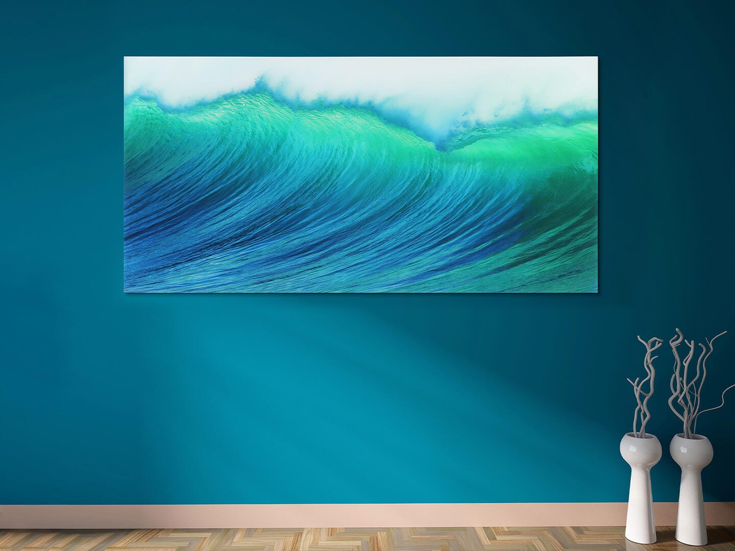 Empire Art Direct Wave Tempered Art Glass, , large