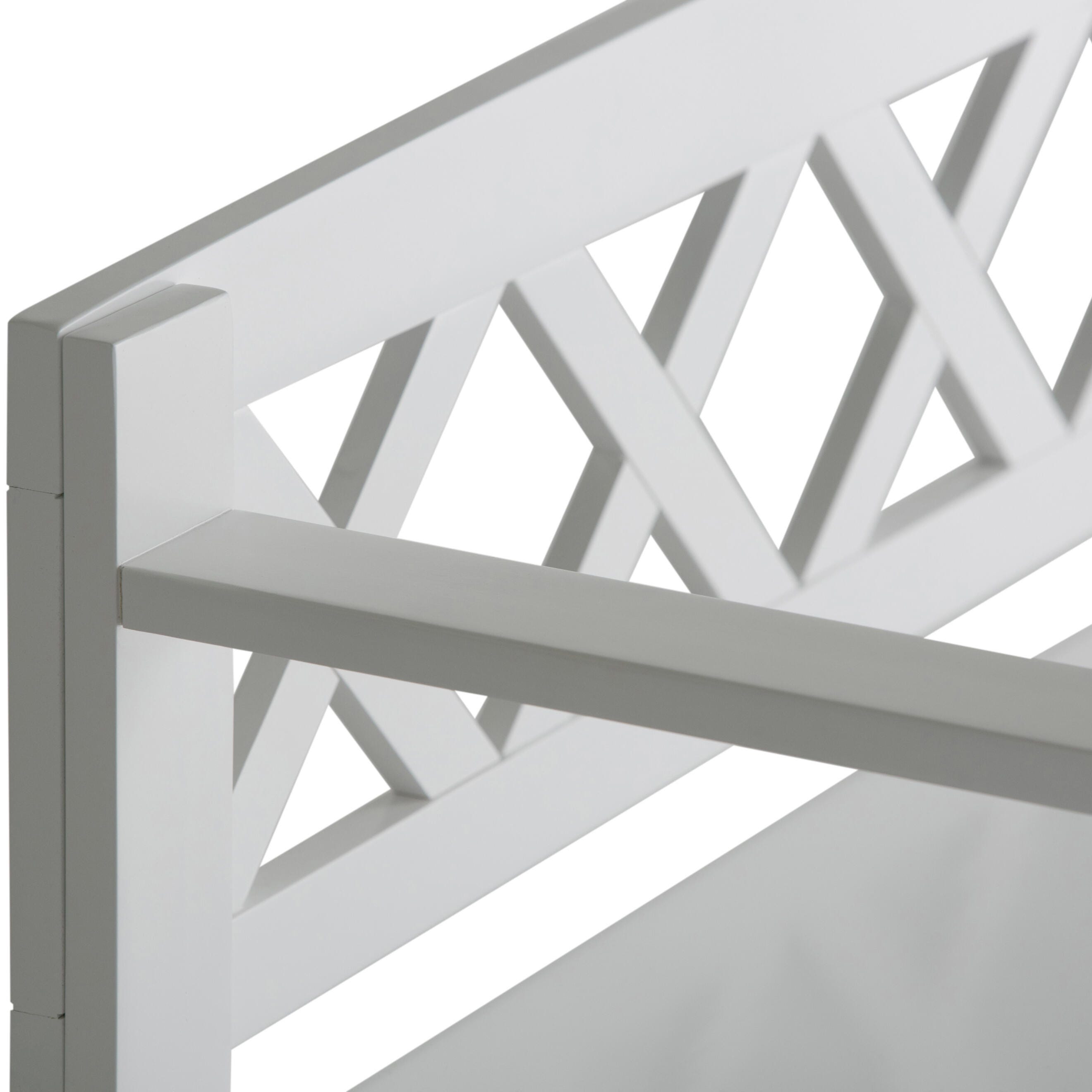 Simpli Home Amherst Entryway Storage Bench, White, large
