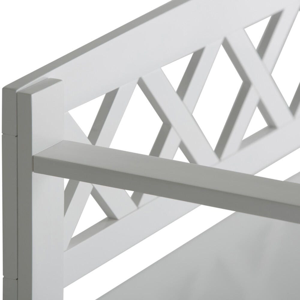 Simpli Home Amherst Entryway Storage Bench, White, large
