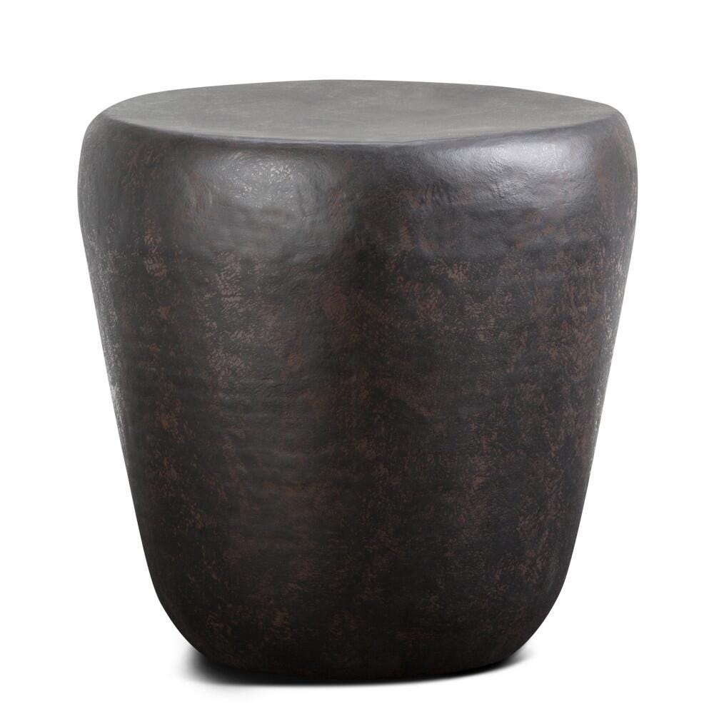 Simpli Home Garvy Accent Side Table, Rustic Bronze, large