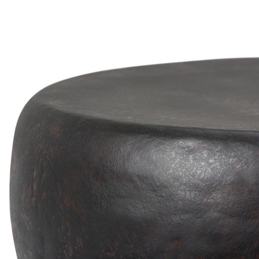 Simpli Home Garvy Accent Side Table, Rustic Bronze, large
