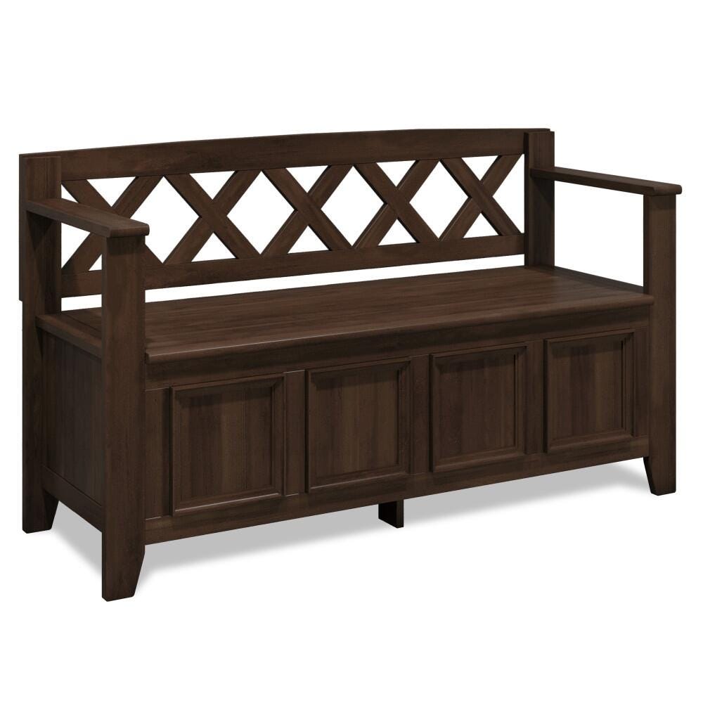 Simpli Home Amherst Entryway Storage Bench