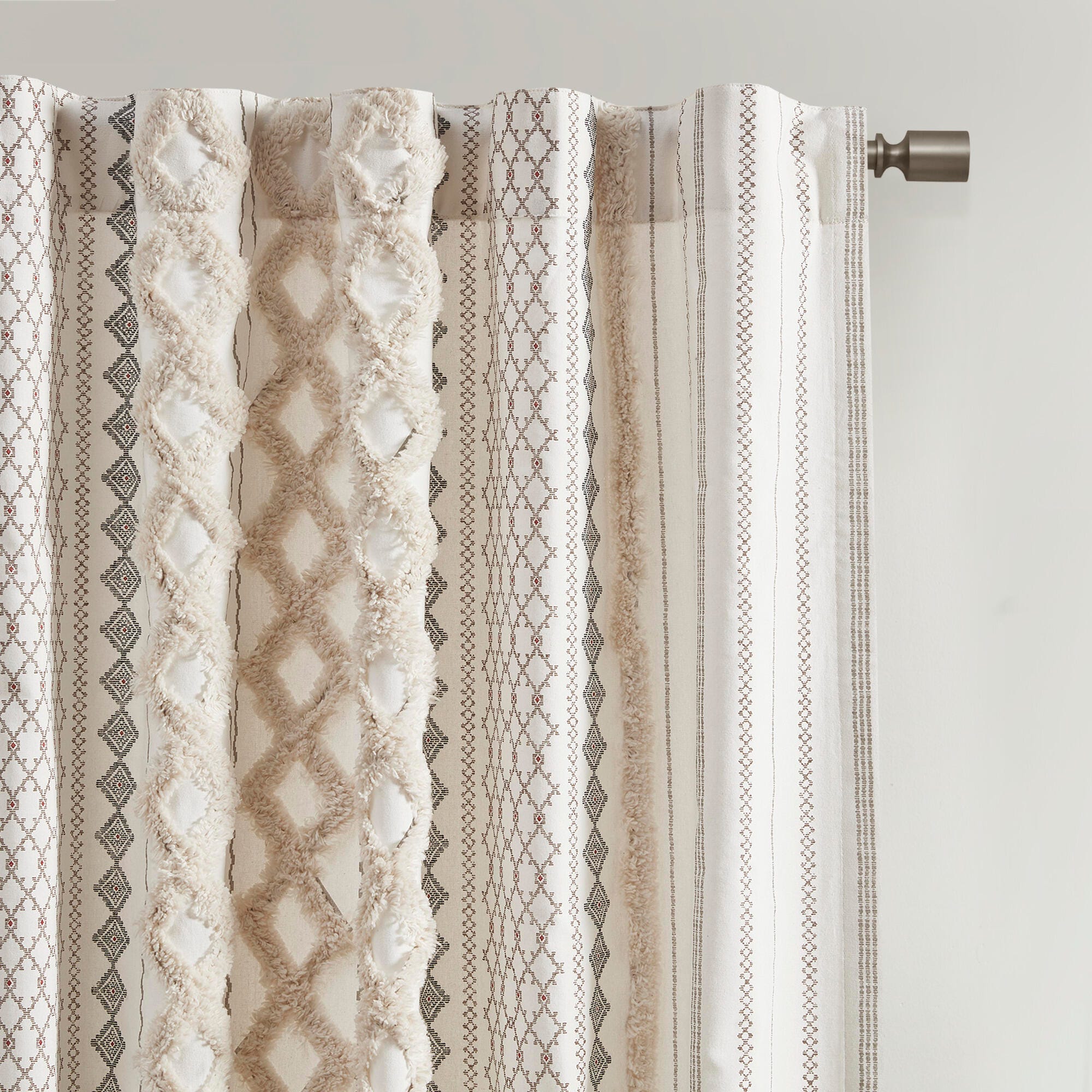 Imani Curtain Panel, Ivory, large