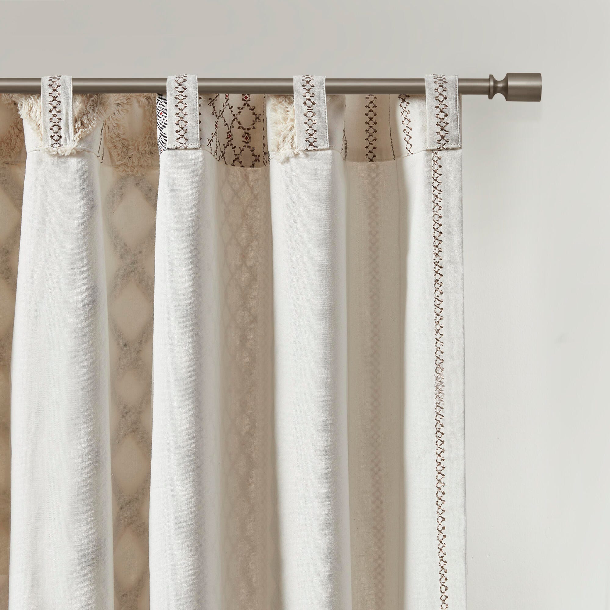 Imani Curtain Panel, Ivory, large