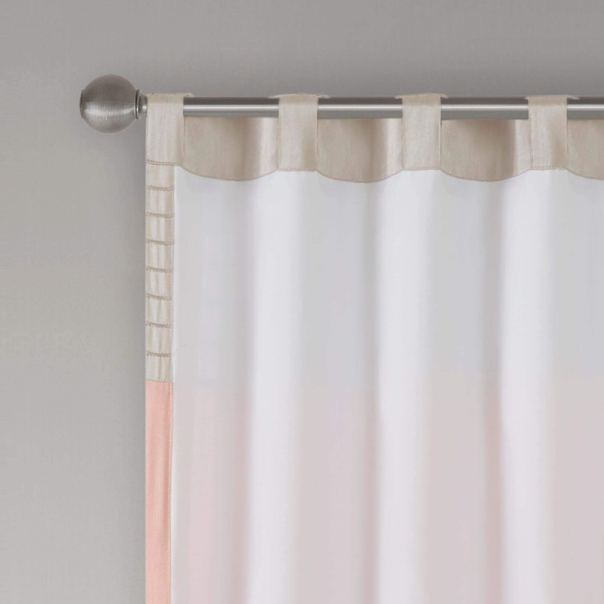Madison Park Salem Amherst Polyoni Pintuck Window Panel, Coral, large