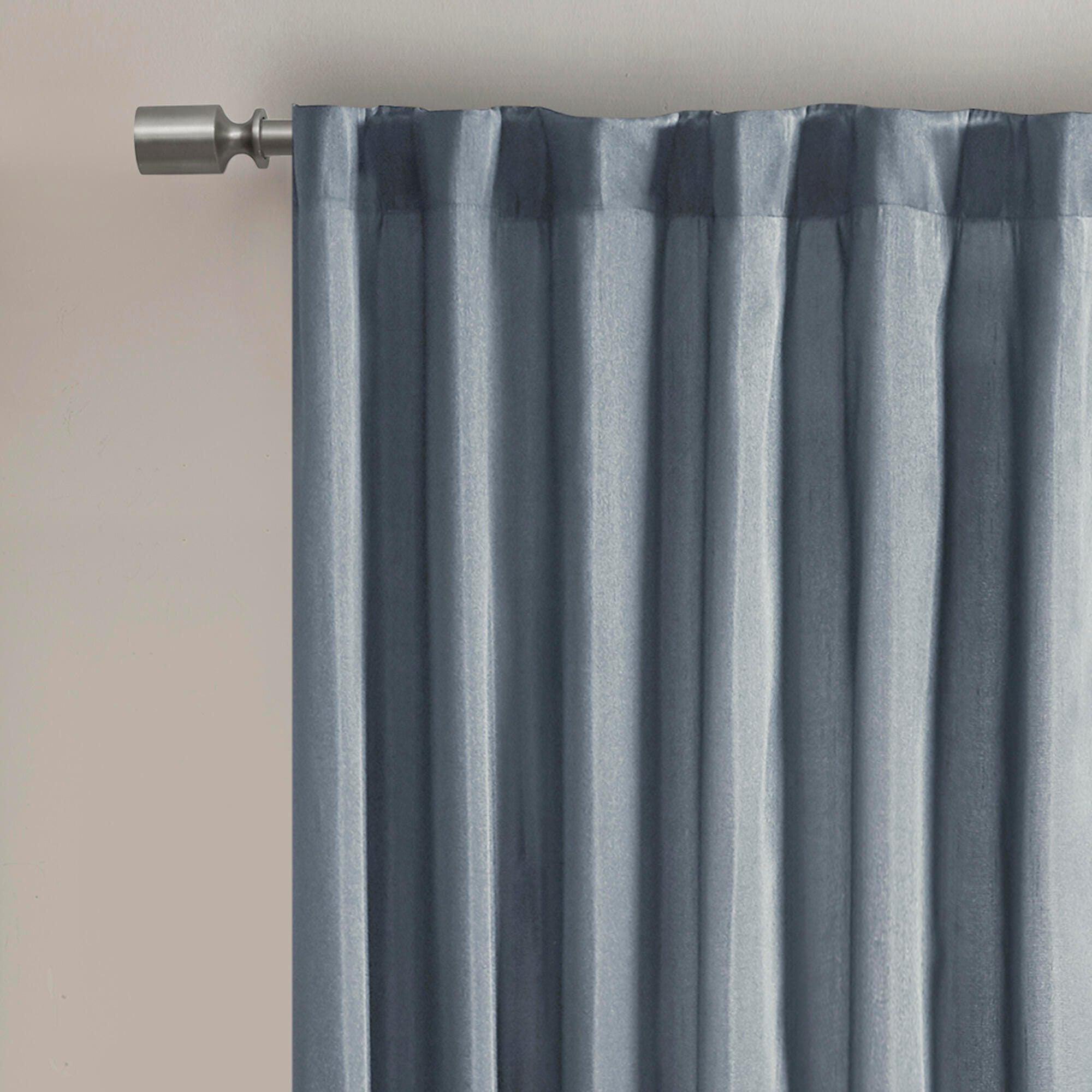 Madison Park Aden Andora Window Curtain, Blue, large