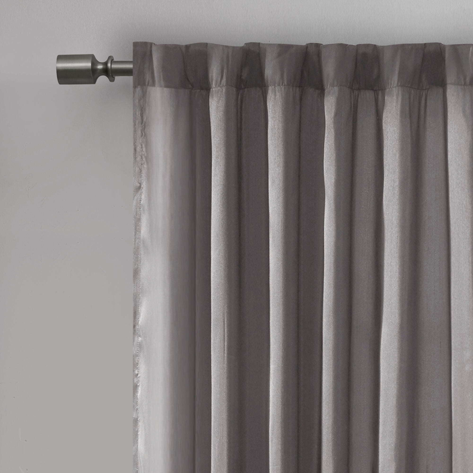 Madison Park Aden Andora Window Curtain, Gray, large